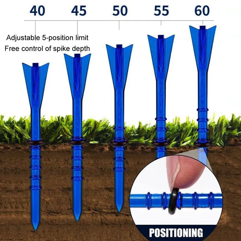 30 Adjustable Golf Tees with 83mm Height Limit - Set of 30