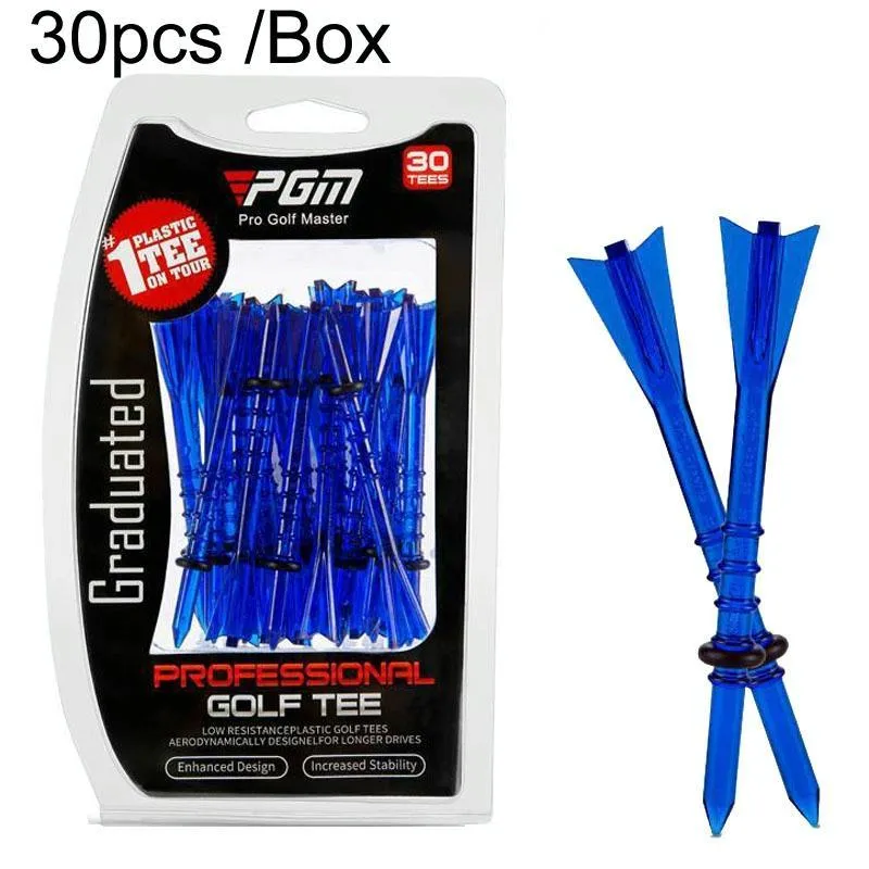 30 Adjustable Golf Tees with 83mm Height Limit - Set of 30