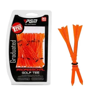 30 Adjustable Golf Tees with 83mm Height Limit - Set of 30