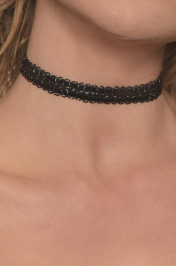 90's Black Choker Necklace