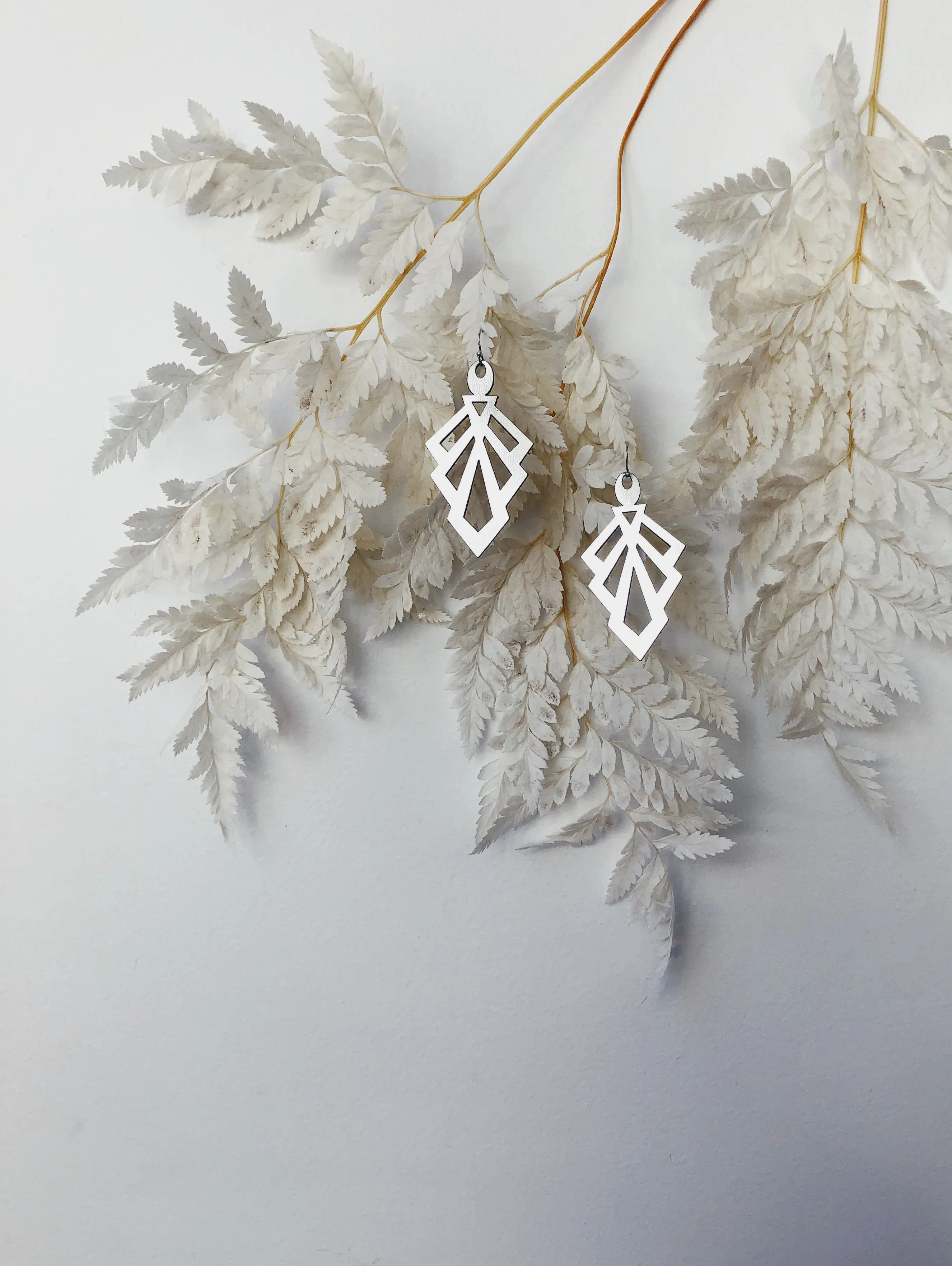 Aztec Earrings Silver