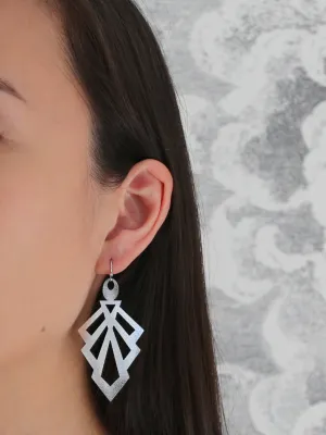 Aztec Earrings Silver