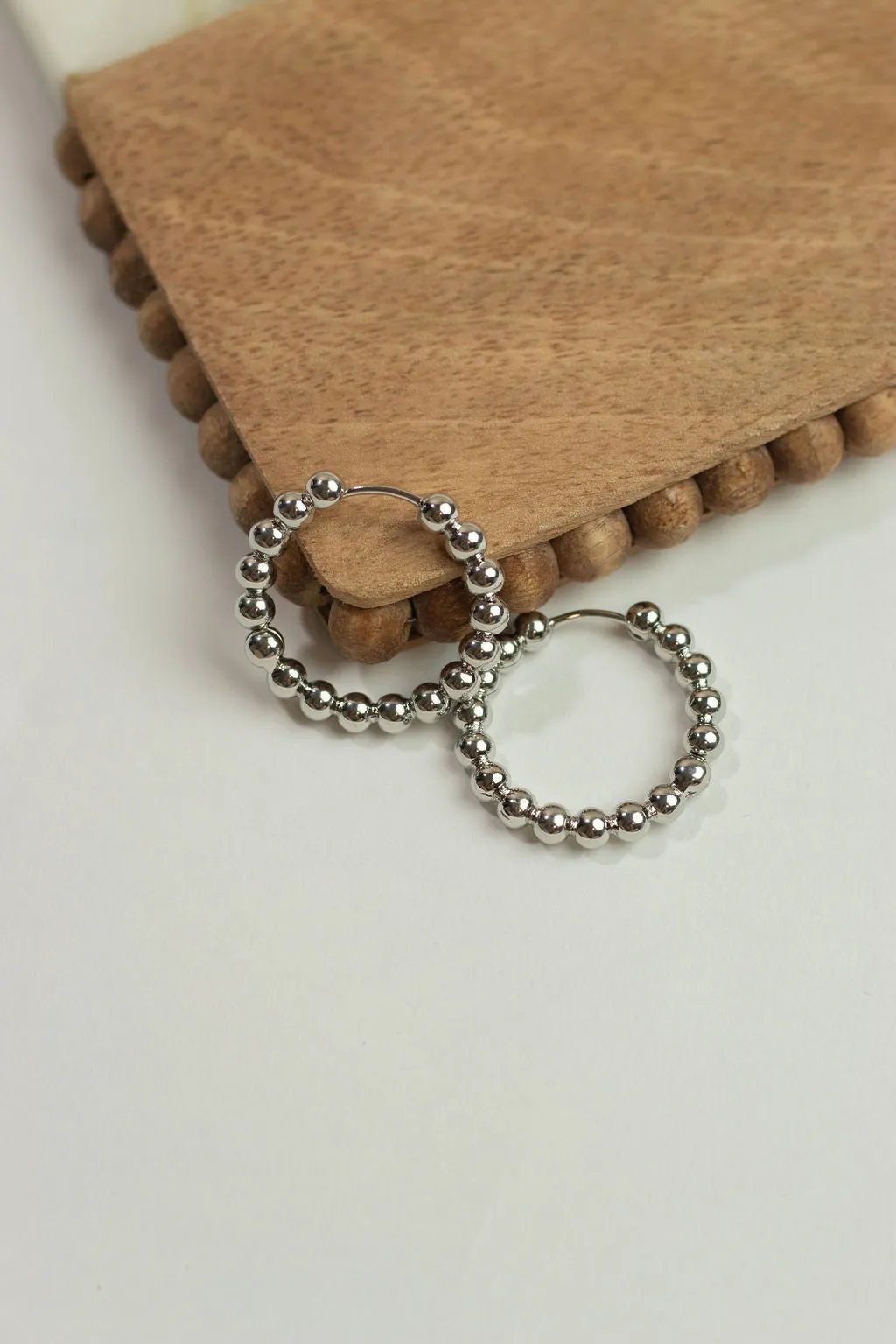 Beaded Hoop Earrings