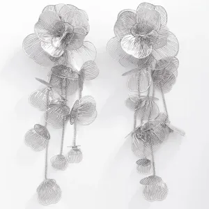 Carrie Silver Earrings Necklace