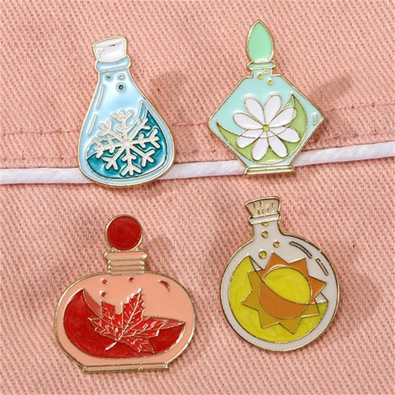 Cartoon Style Sweet Artistic Floral Mushroom Alloy Stoving Varnish Plating Unisex Brooches