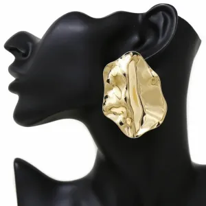 Crumpled Statement Earrings
