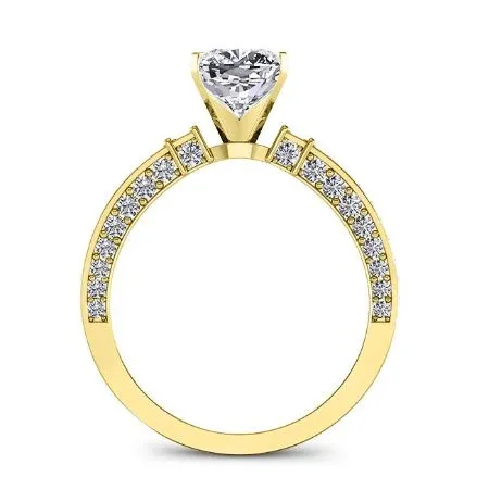 Daphne - Cushion Moissanite Engagement Ring
