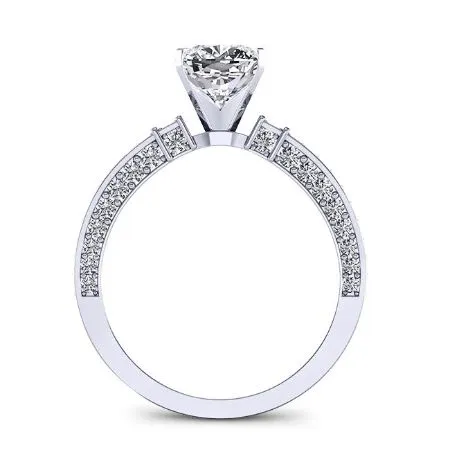 Daphne - Cushion Moissanite Engagement Ring