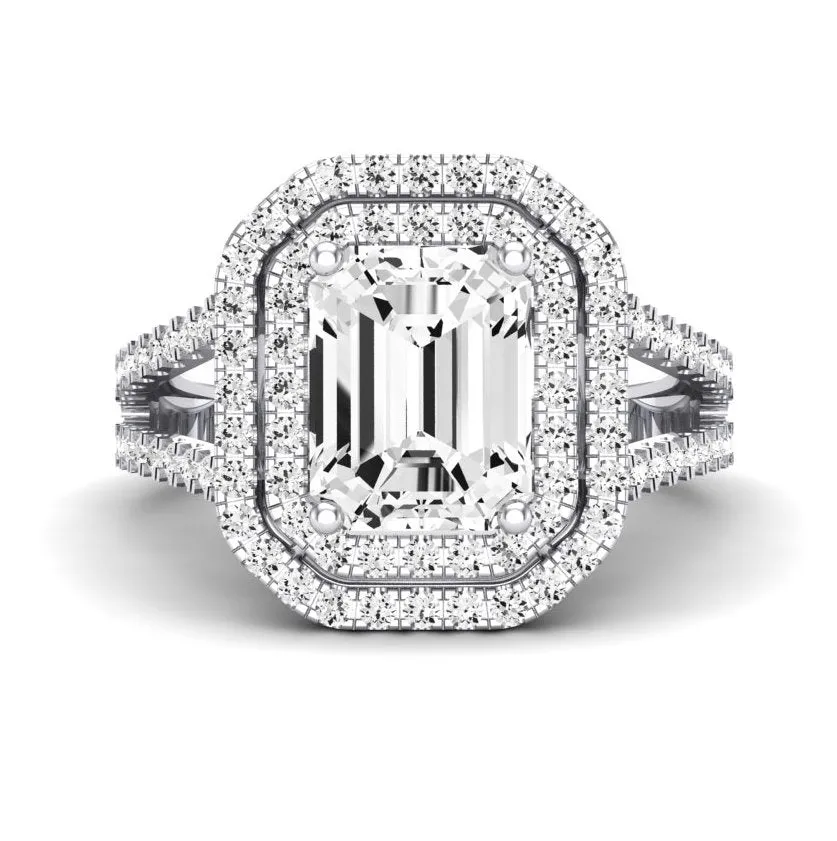 Flora - Emerald Lab Diamond Engagement Ring (IGI Certified)