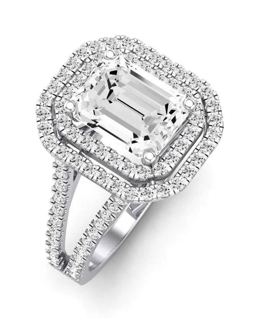 Flora - Emerald Lab Diamond Engagement Ring (IGI Certified)