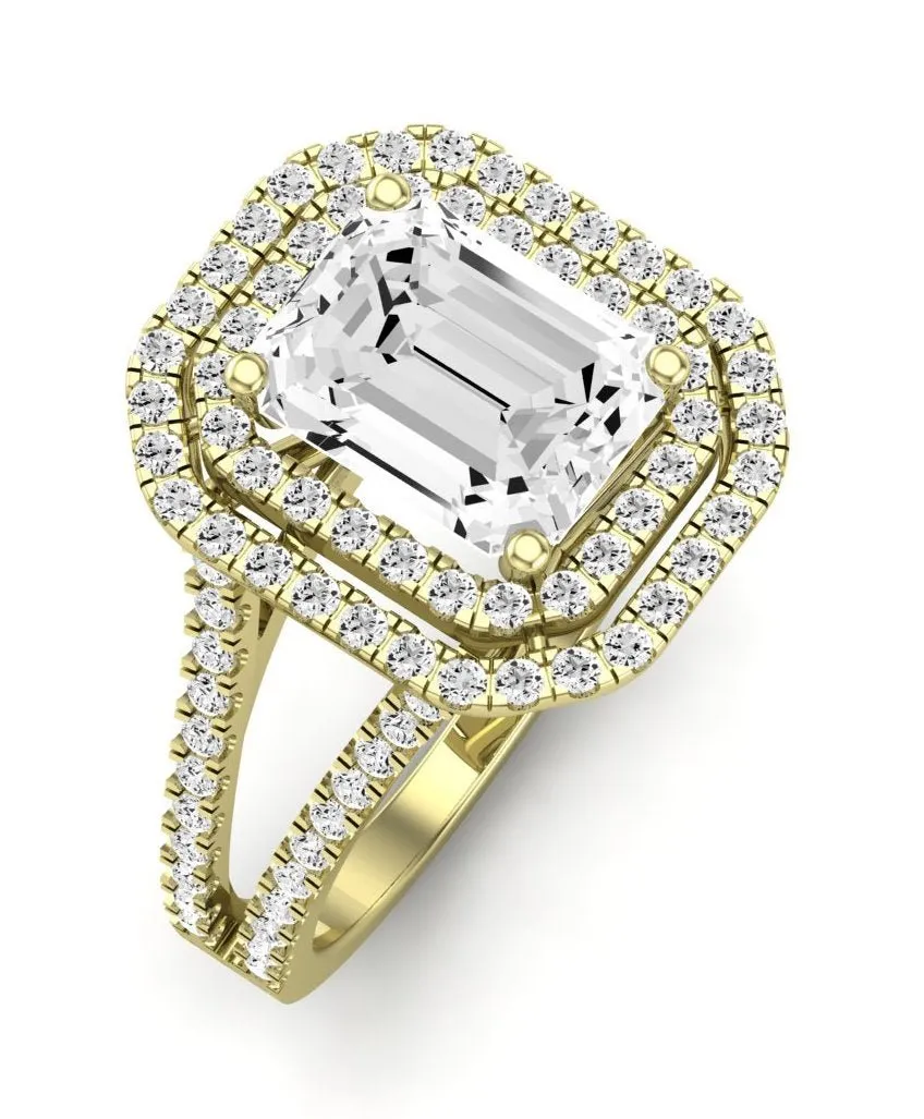 Flora - Emerald Lab Diamond Engagement Ring (IGI Certified)