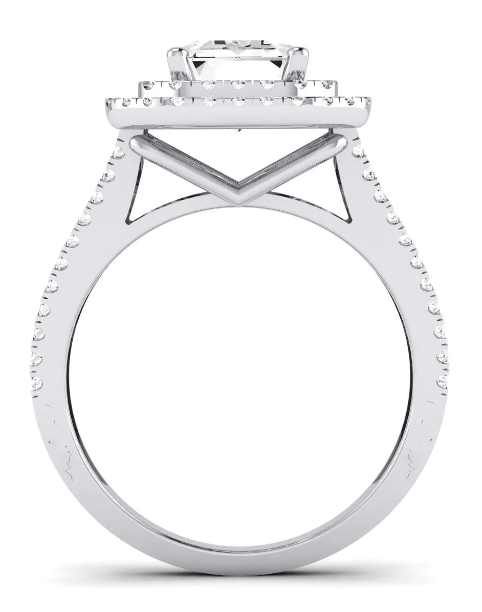 Flora - Emerald Lab Diamond Engagement Ring (IGI Certified)