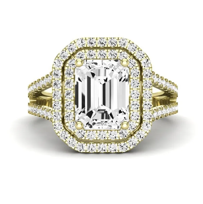 Flora - Emerald Lab Diamond Engagement Ring (IGI Certified)
