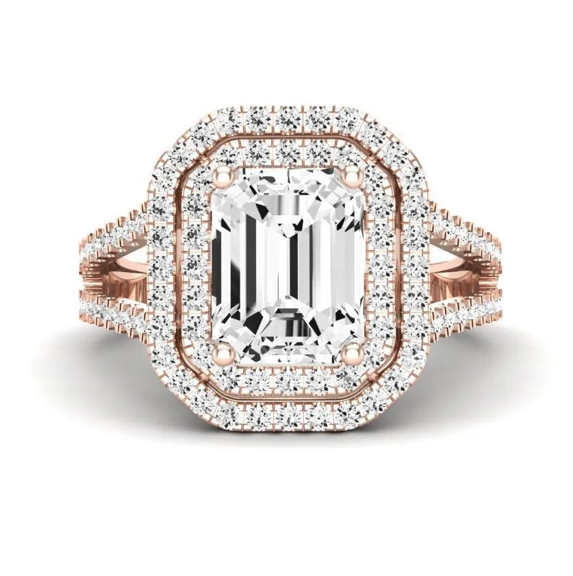 Flora - Emerald Lab Diamond Engagement Ring (IGI Certified)