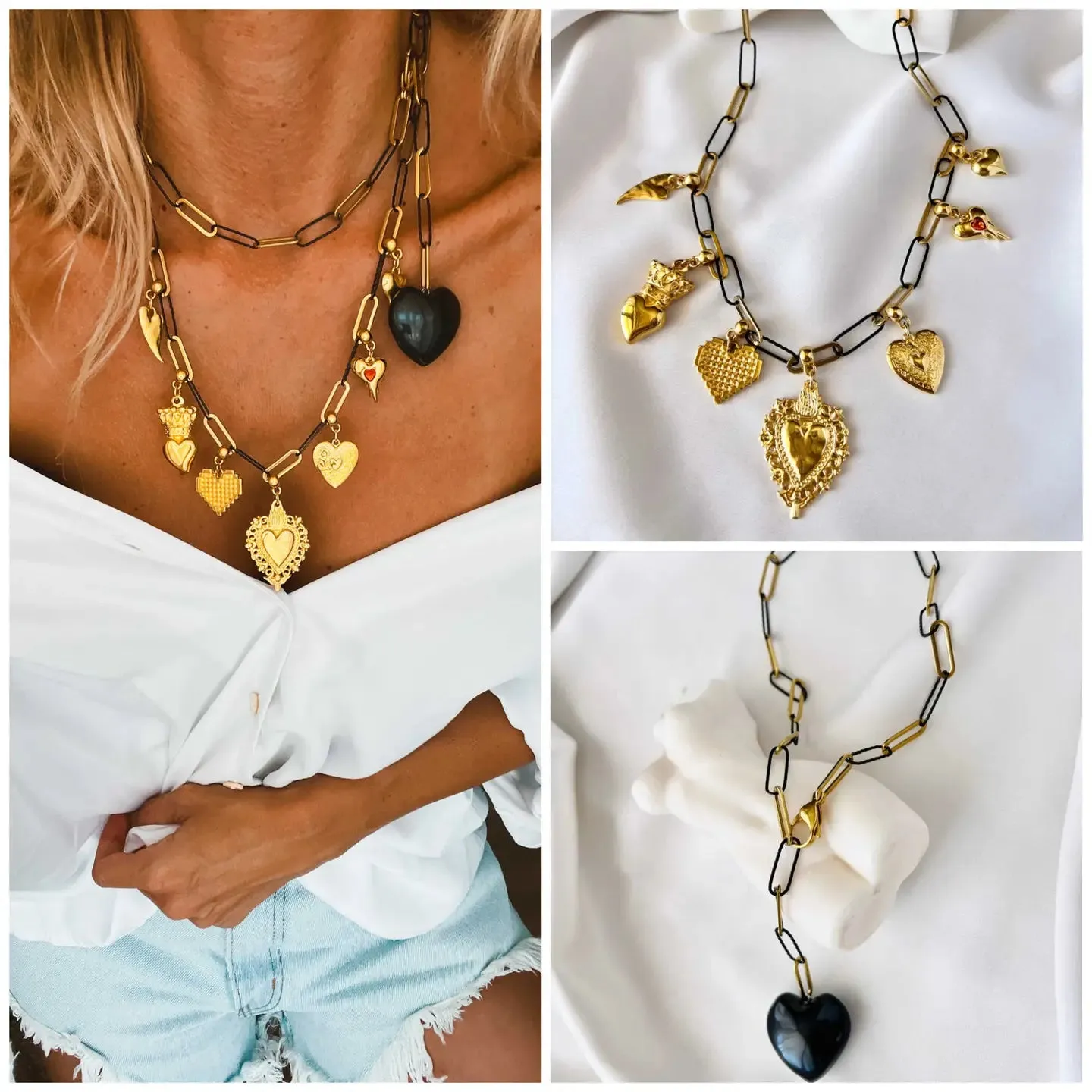 Heather Necklace* sold separately * black heart