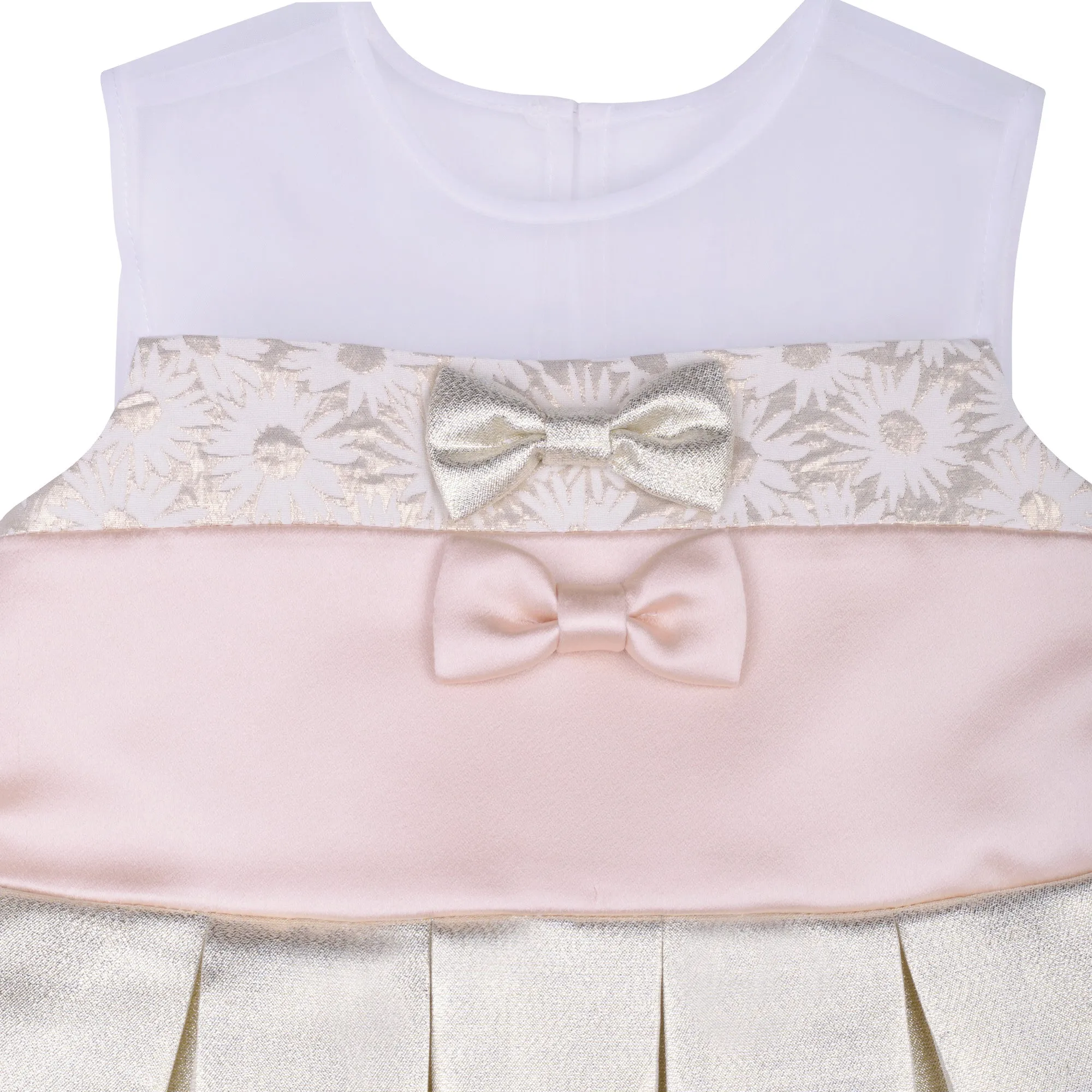 Hucklebones Metallic Gold Bodice Party Dress