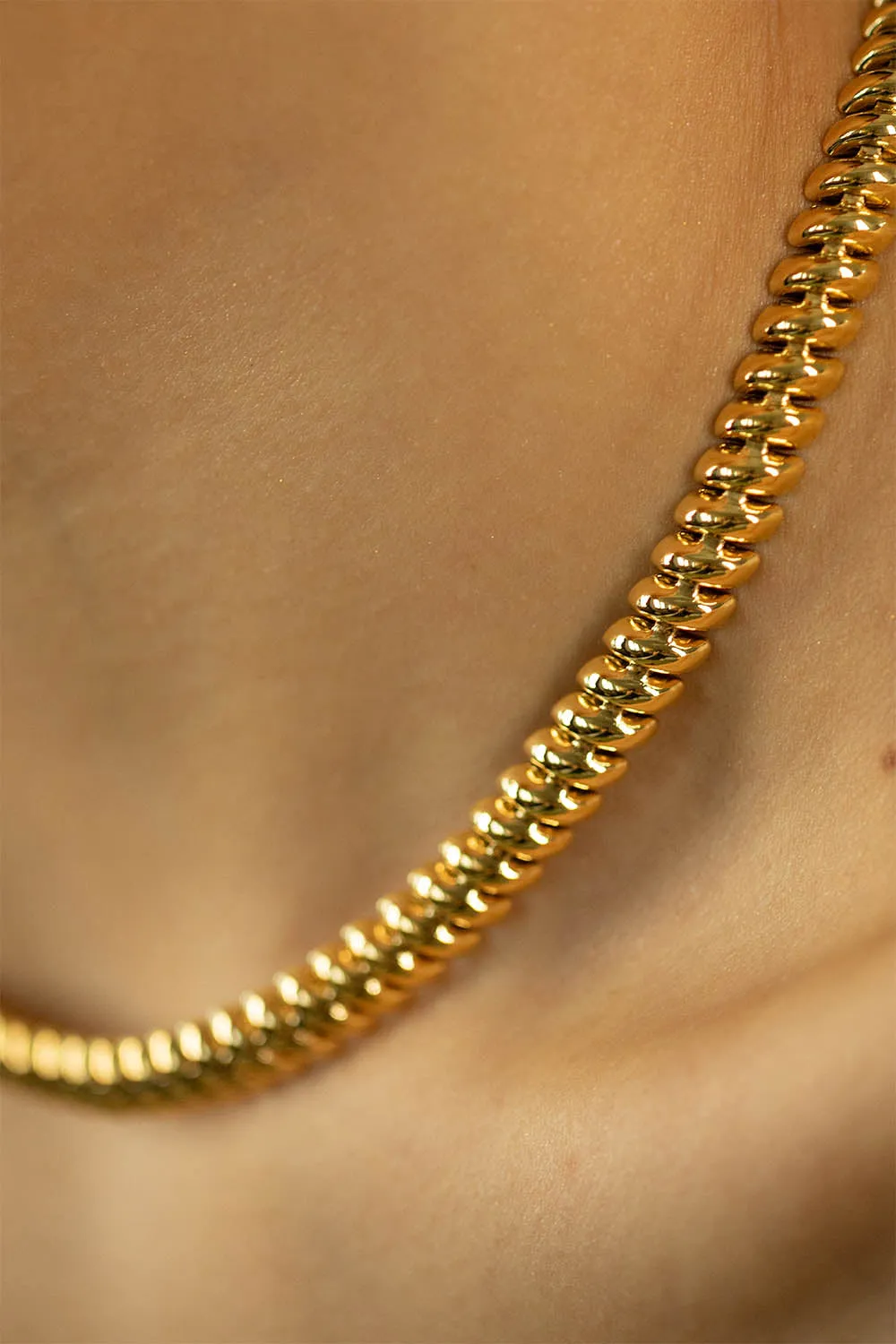 Iconic Twisted Necklace 14K Gold Plated