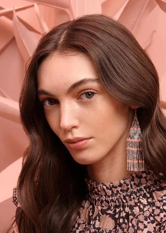 Ikat Fringe Earring