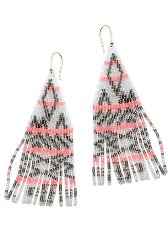 Ikat Fringe Earring