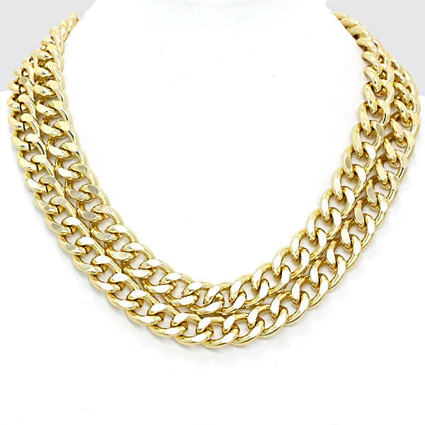 iLLASPARKZ Double Chunky Chain Necklace