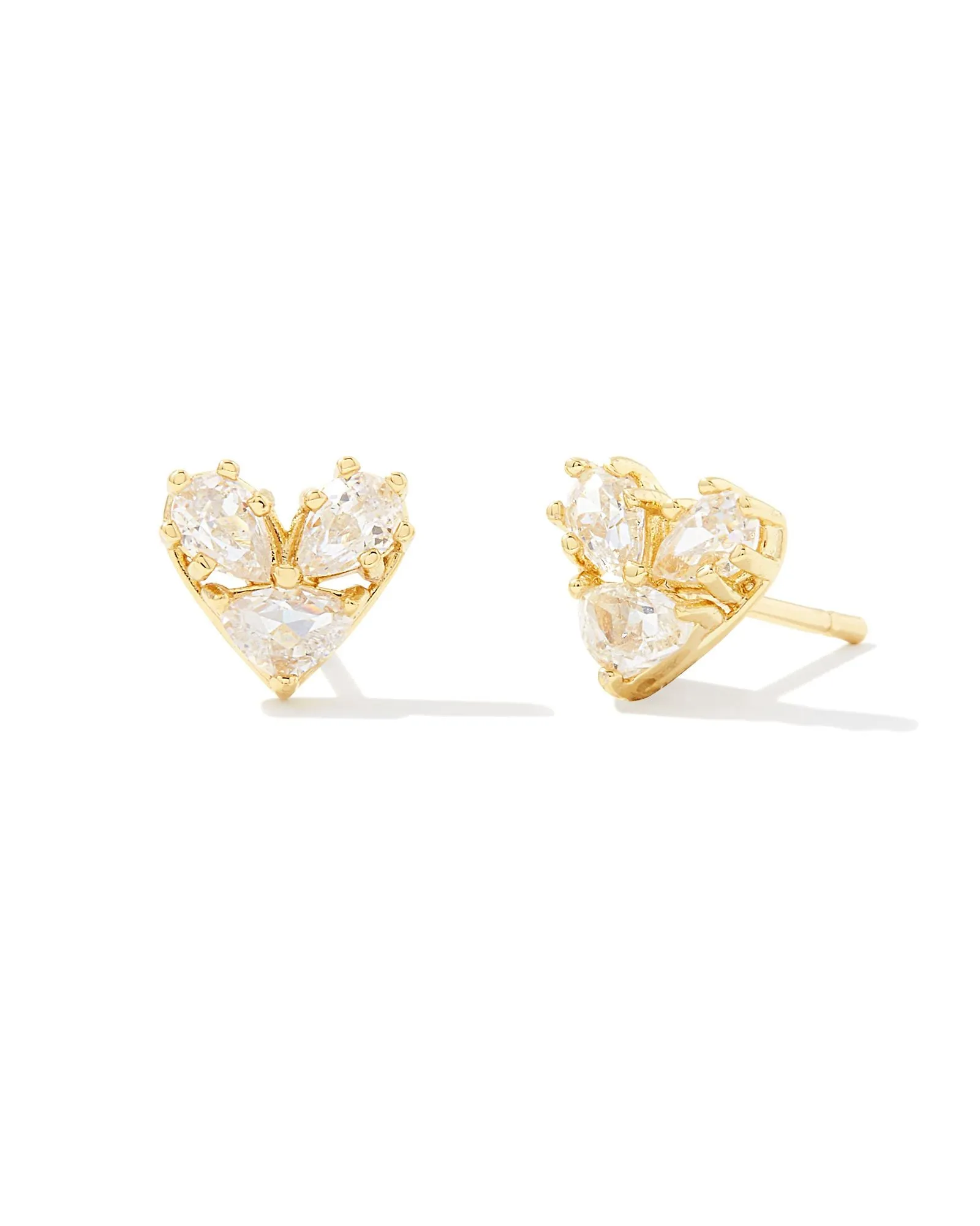 KATY HEART STUD EARRINGS