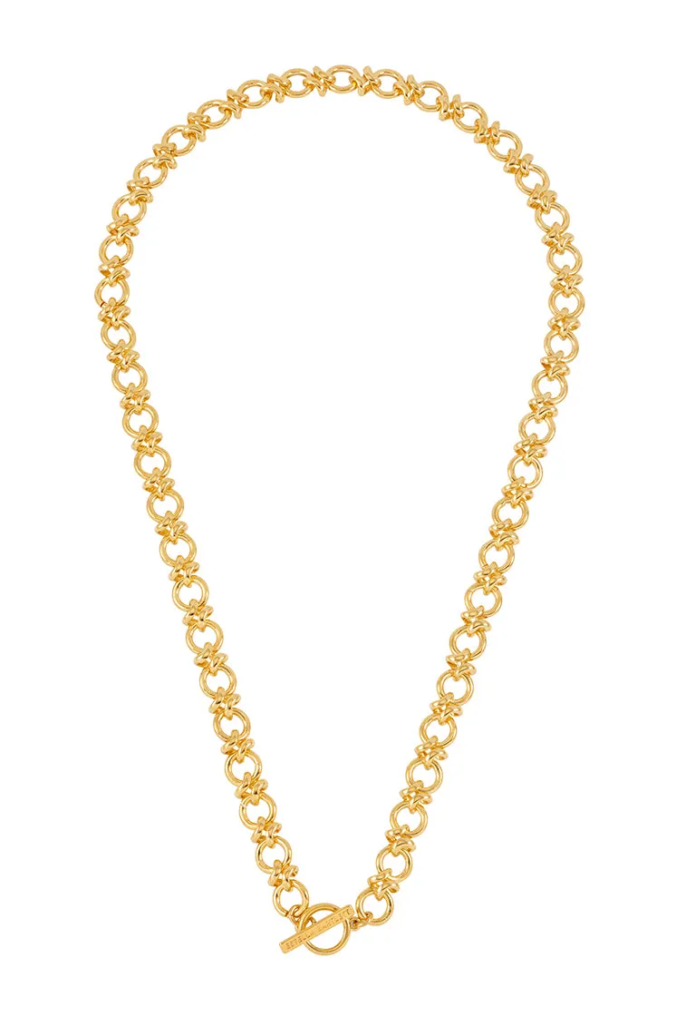 Knot Link T-Bar Necklace