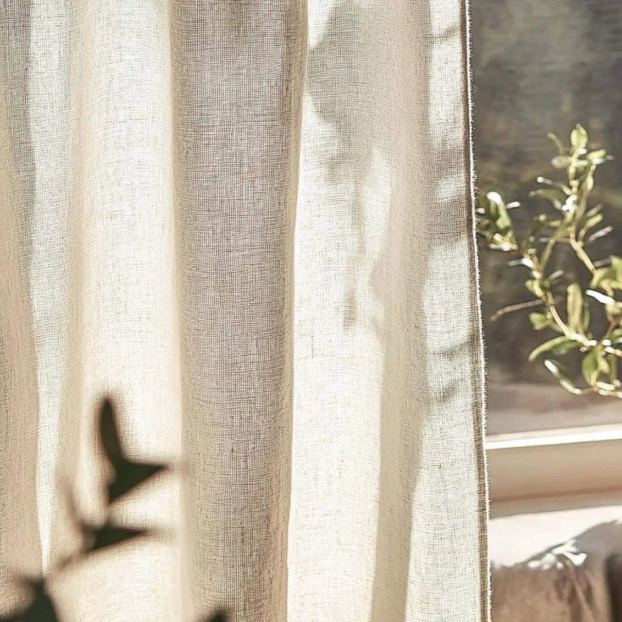 Luna Linen Curtain Pinch Pleat