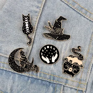 Magical Punk Black Enamel Pins