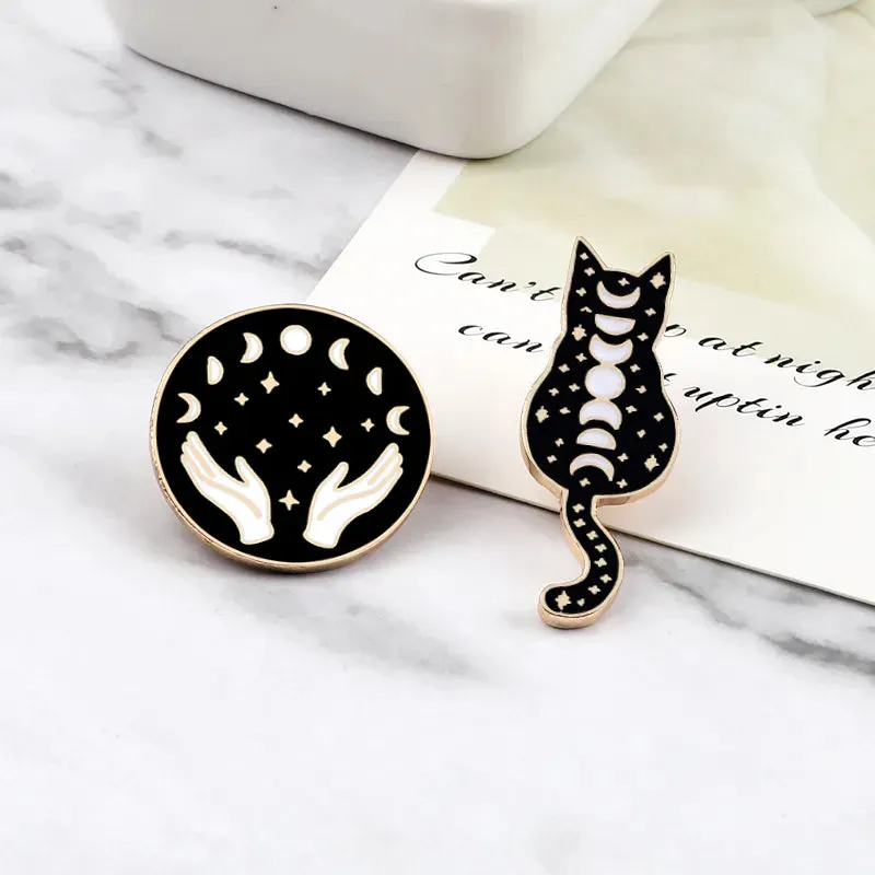 Magical Punk Black Enamel Pins