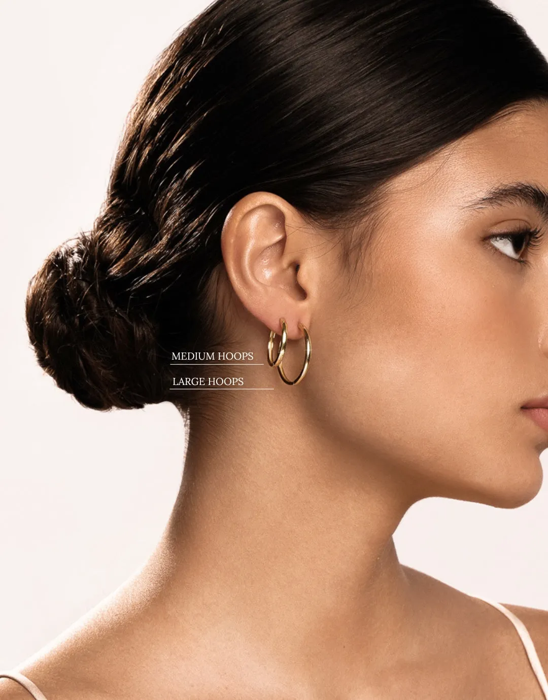 Medium Hoops in Silver
