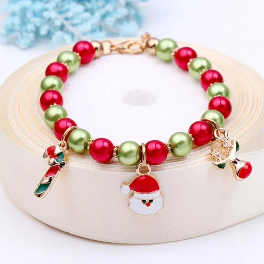 Reindeer, Santa Christmas Bracelet