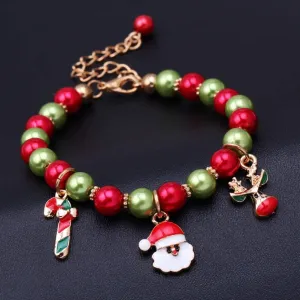 Reindeer, Santa Christmas Bracelet