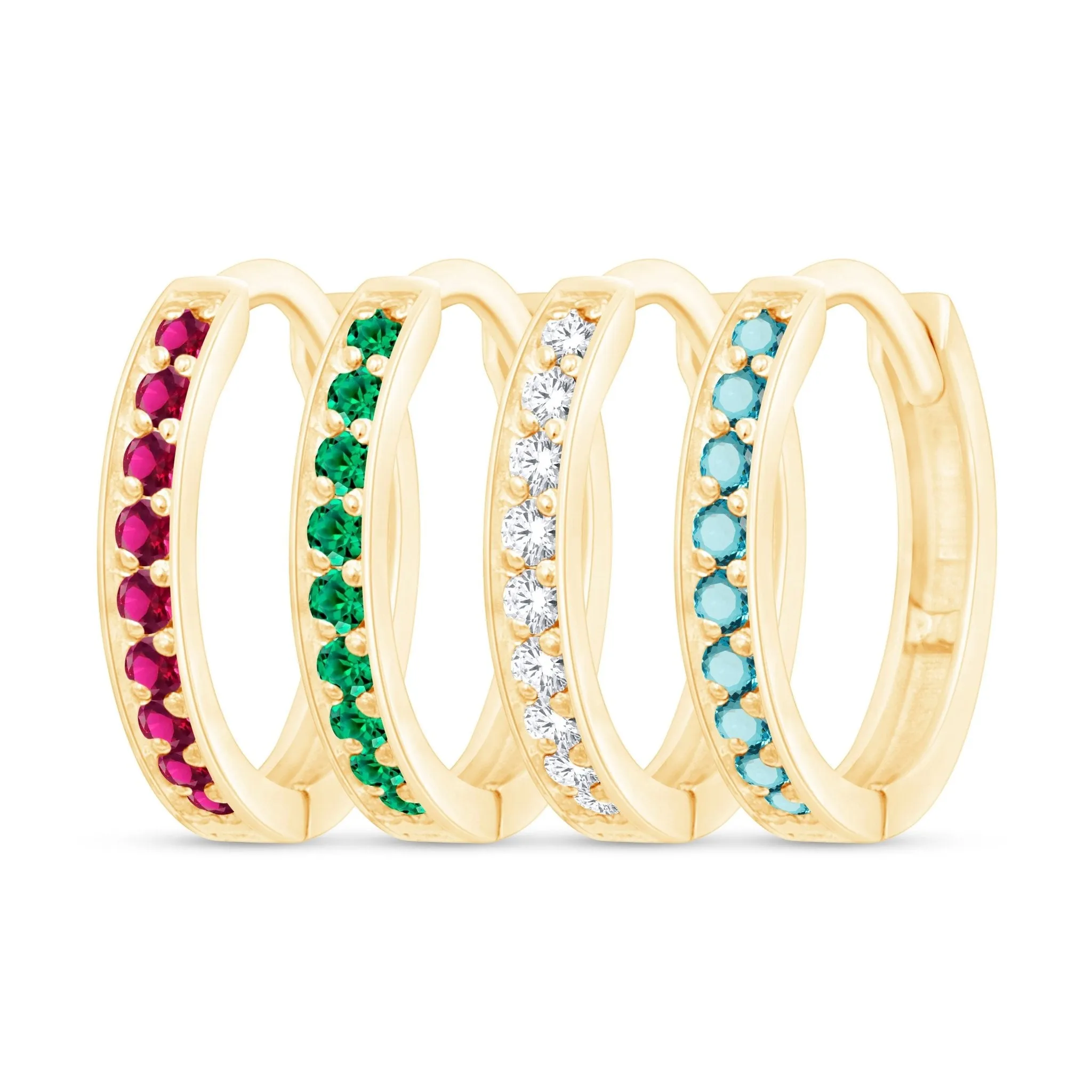 Ruby Cartilage Hoop Earring