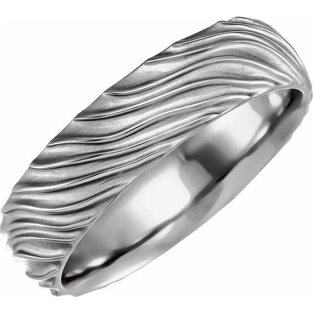 Sandbar Ring - 6mm Recycled Gold Wedding band