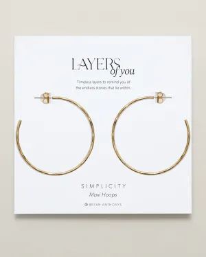Simplicity Maxi Hoop Earrings