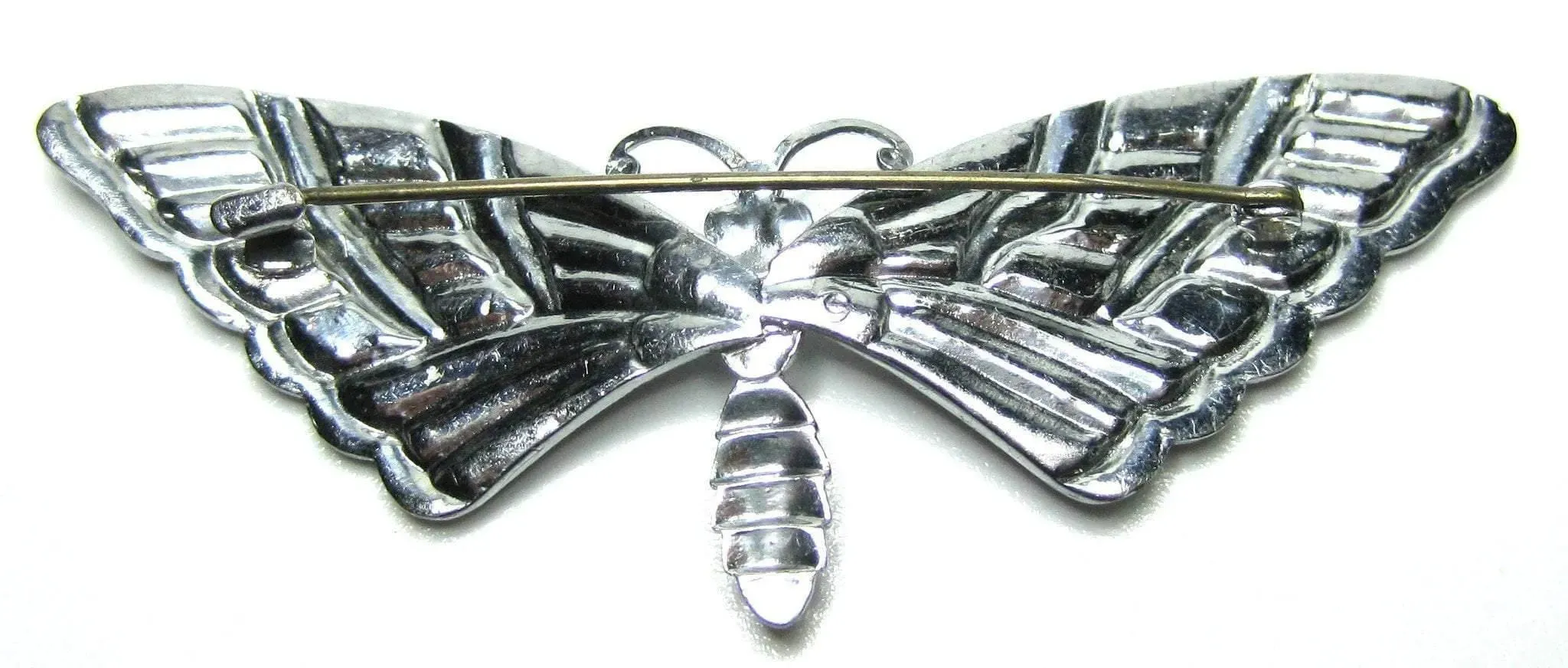 Vintage 1940s Pink Butterfly Brooch