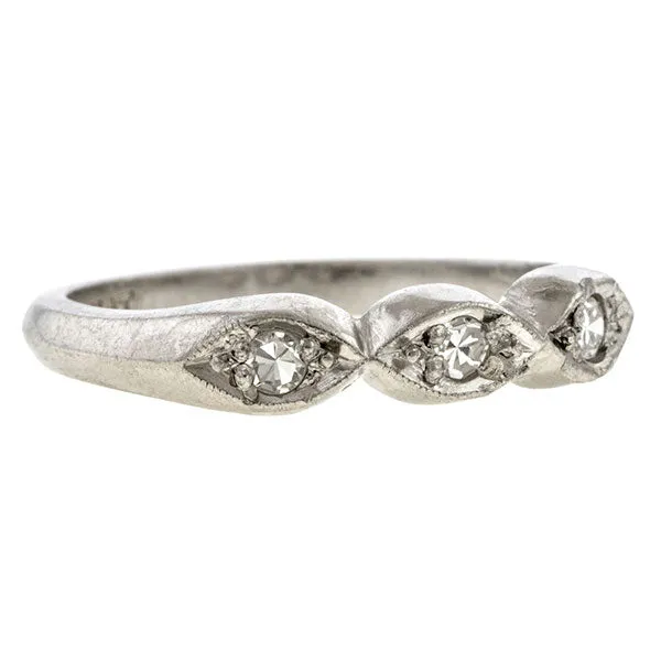 Vintage Diamond Wedding Band